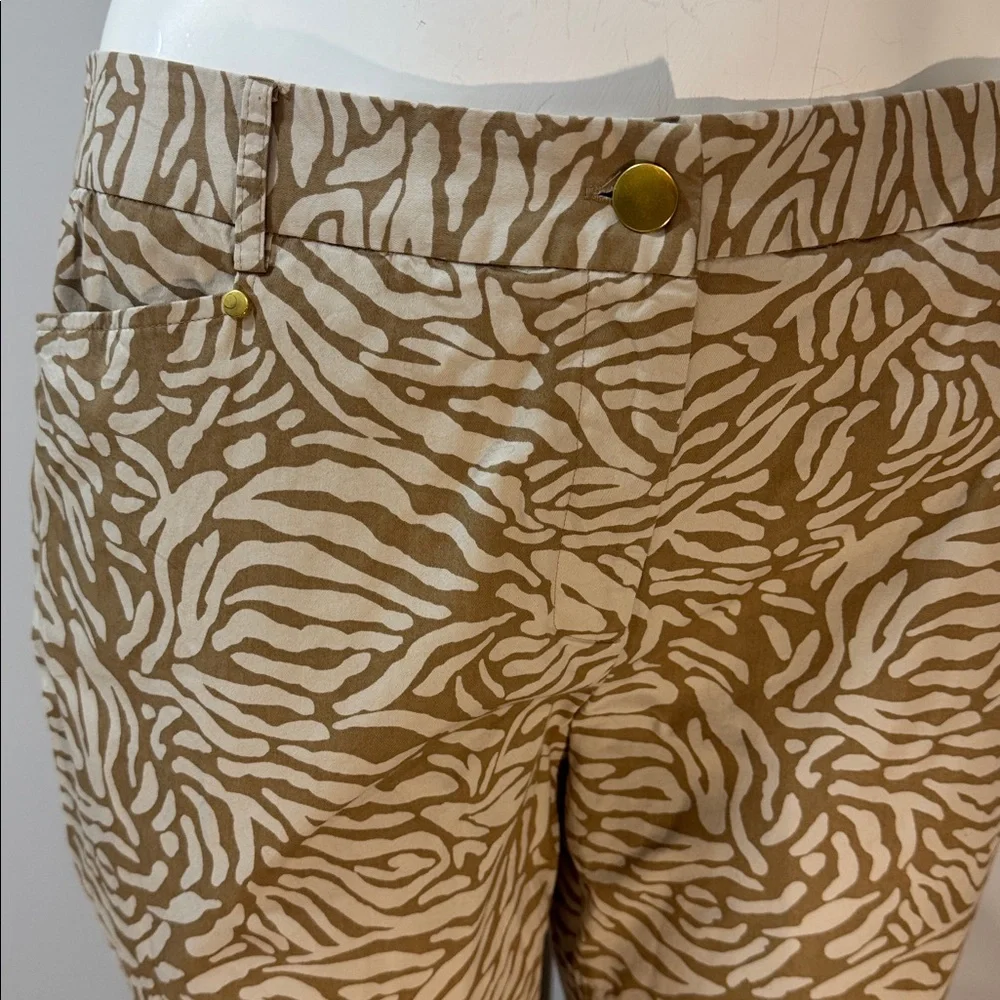 Charter Club Tan Zebra Print Boot Cut Pants